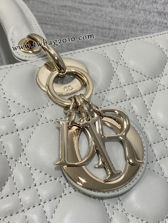 Dior专柜新款迪奥顶级原单Lady最新翻盖羊皮七格手提女包 djfk1111